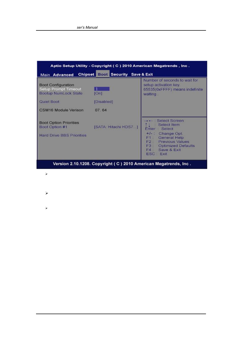 Boot menu, 6 boot menu | Axiomtek IPC932-230-FL-ECM User Manual | Page 50 / 54