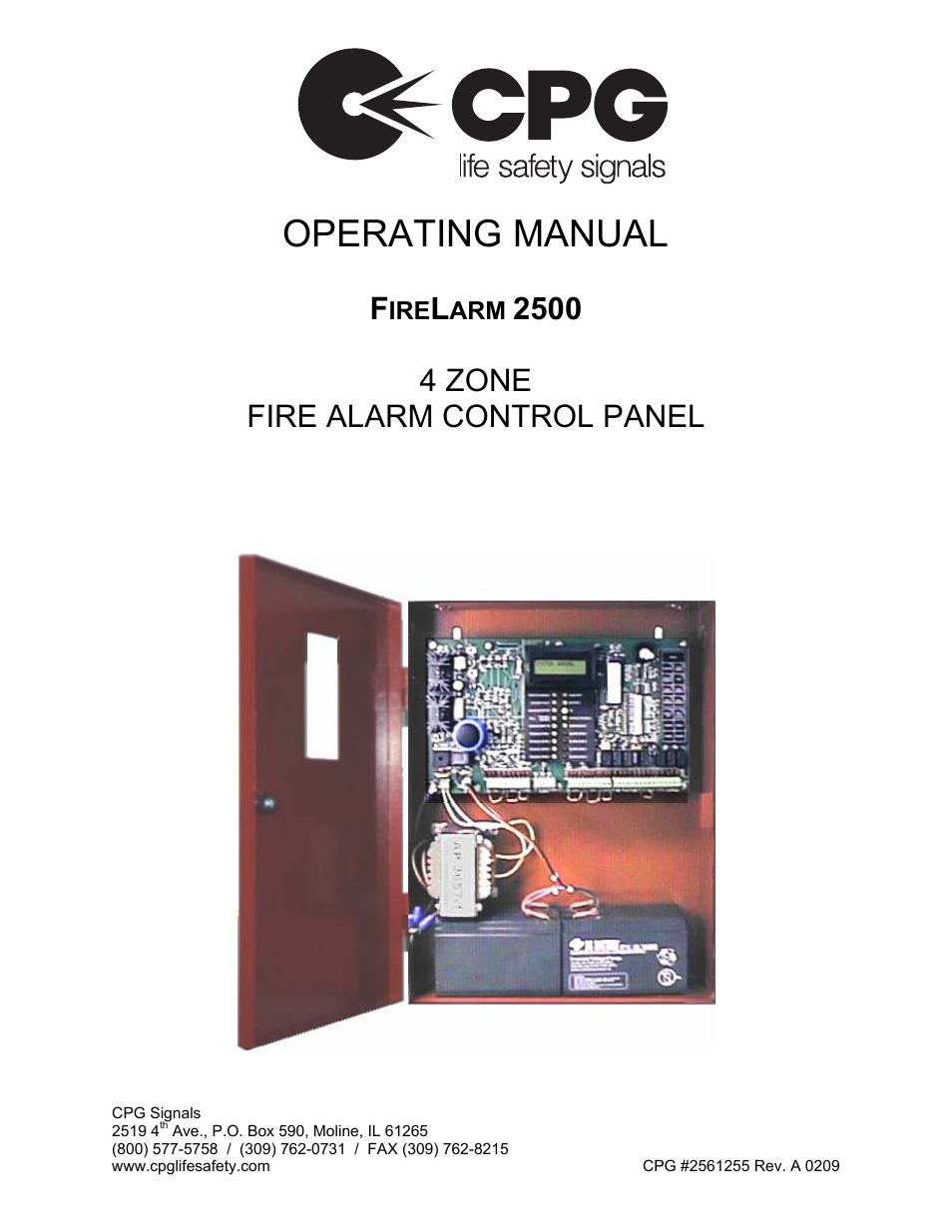 CPG FIRELARM 2500 CPG #2561255 User Manual | 44 pages