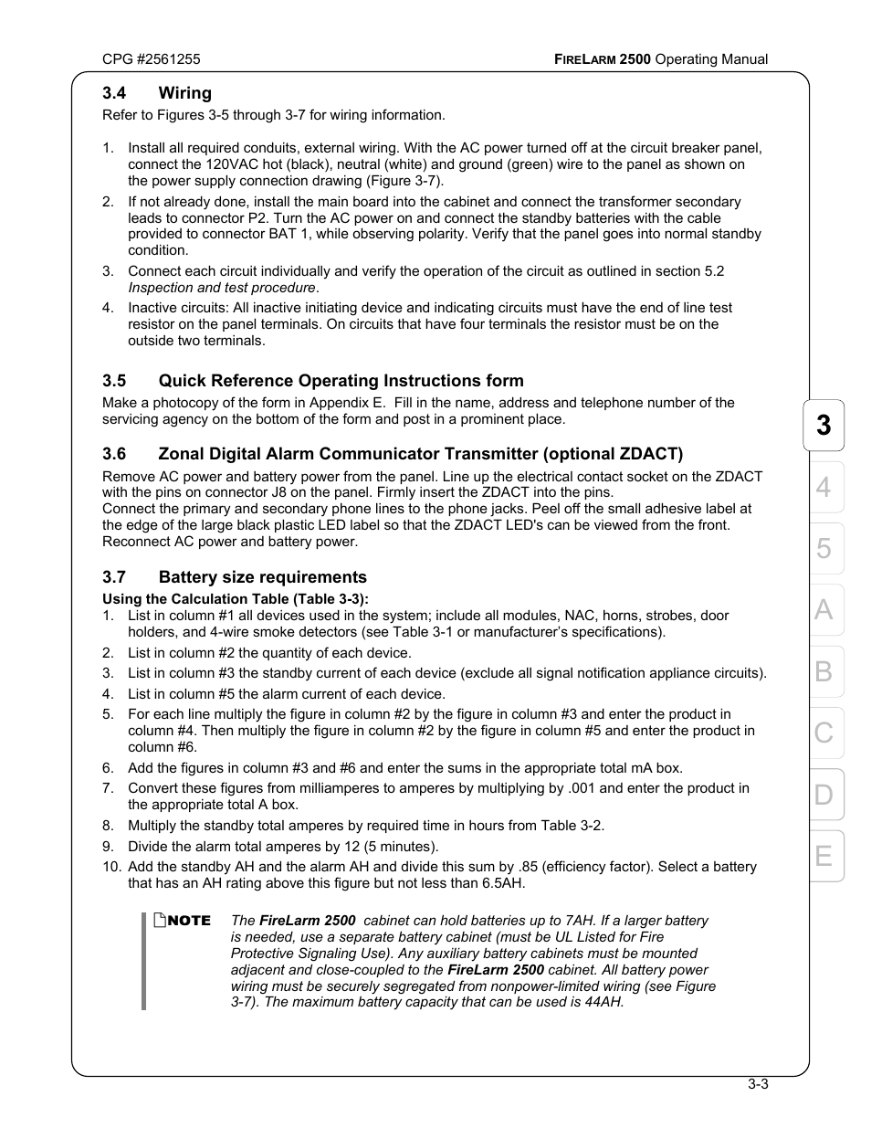 Ed c b 4 5 a 3 | CPG FIRELARM 2500 CPG #2561255 User Manual | Page 17 / 44