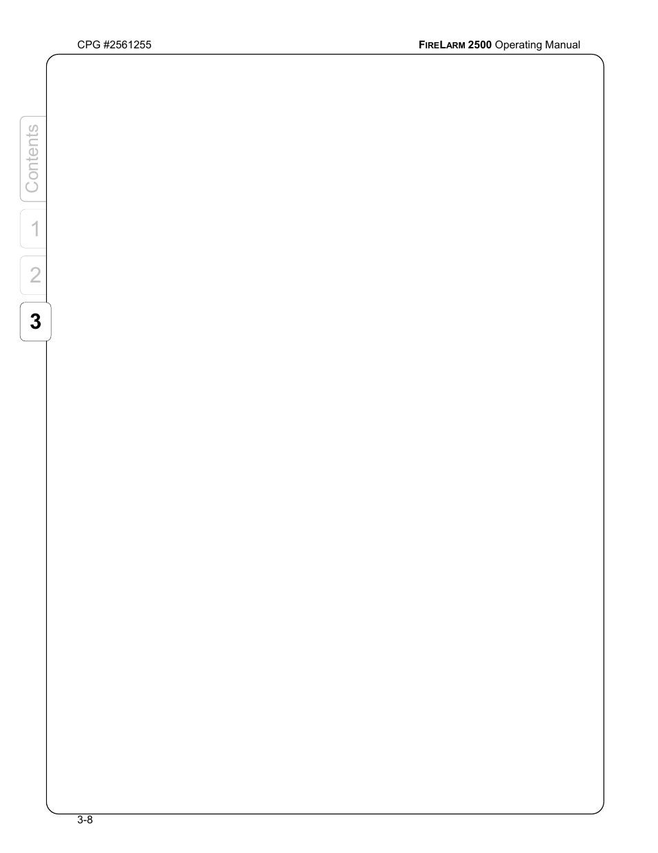 Content s | CPG FIRELARM 2500 CPG #2561255 User Manual | Page 22 / 44