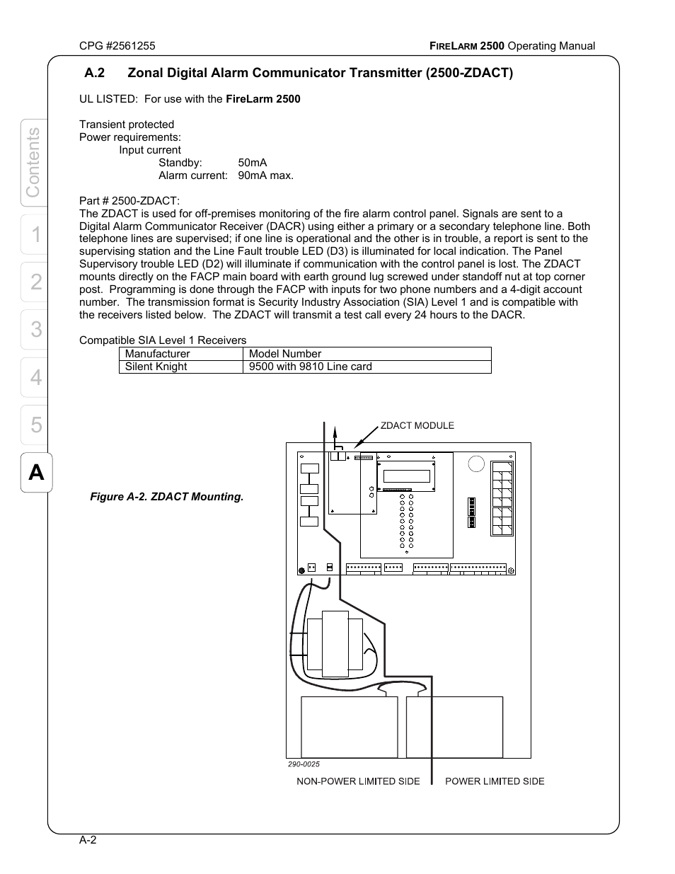 Content s | CPG FIRELARM 2500 CPG #2561255 User Manual | Page 32 / 44