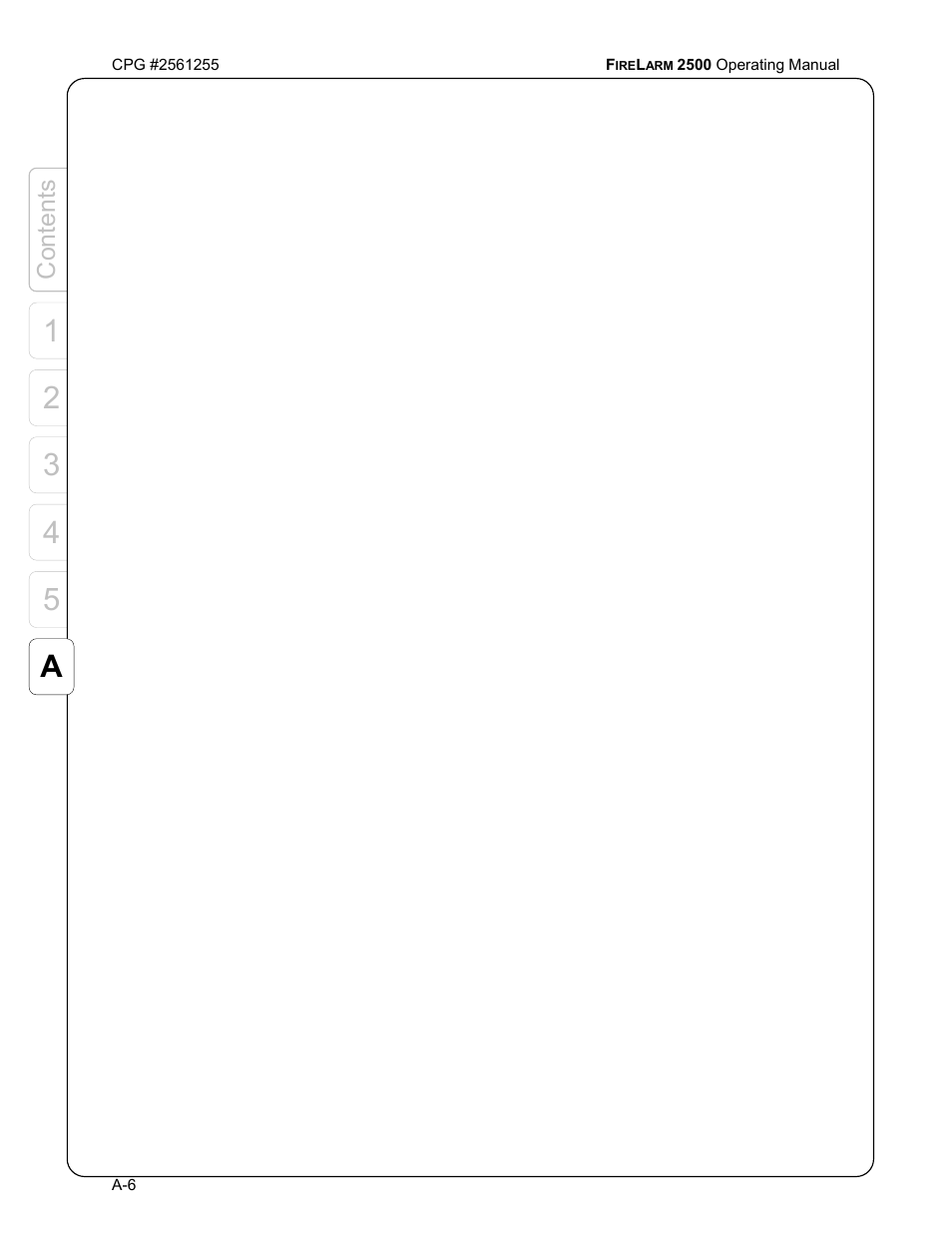 CPG FIRELARM 2500 CPG #2561255 User Manual | Page 36 / 44