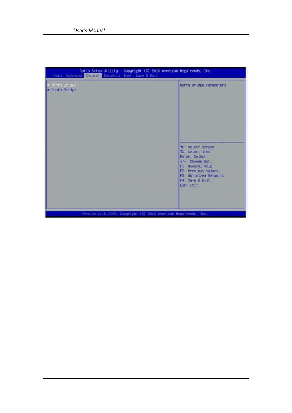 Chipset menu, 4 chipset menu | Axiomtek FDK172-834 User Manual | Page 52 / 82