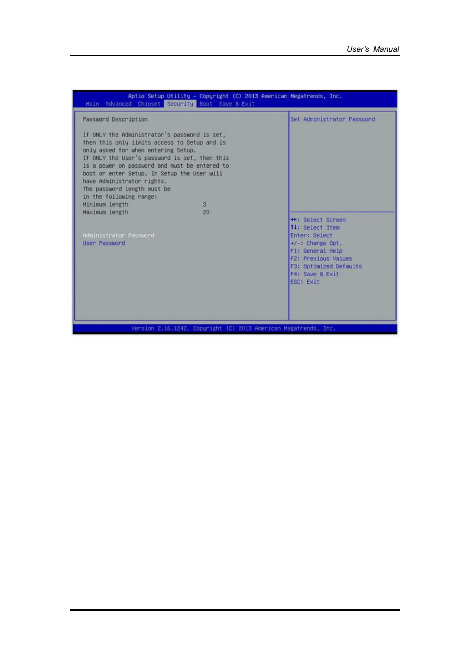 Security, 5 security | Axiomtek FDK172-834 User Manual | Page 55 / 82