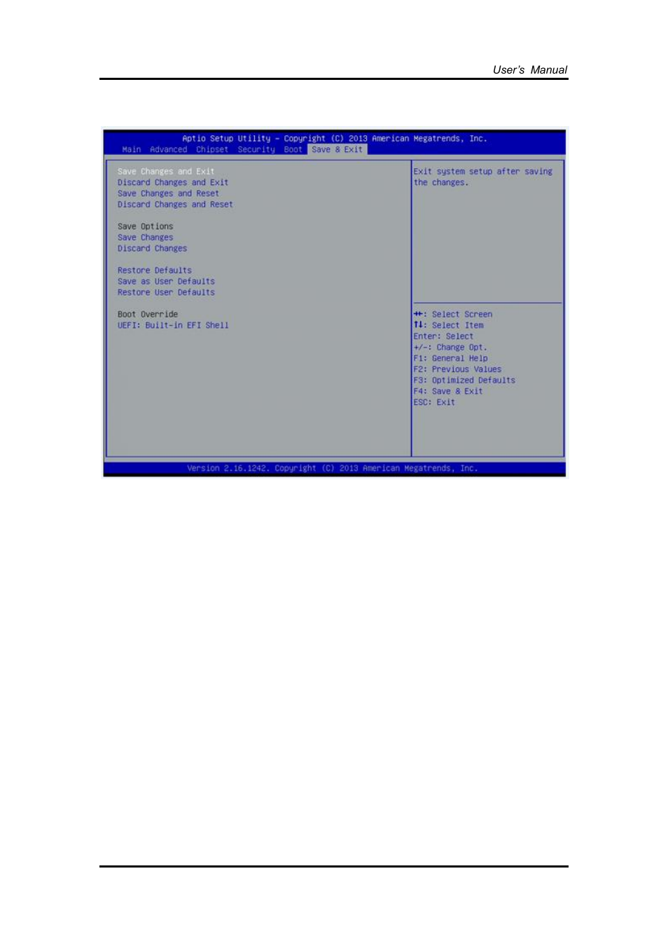 Save&exit, 7 save&exit | Axiomtek FDK172-834 User Manual | Page 57 / 82