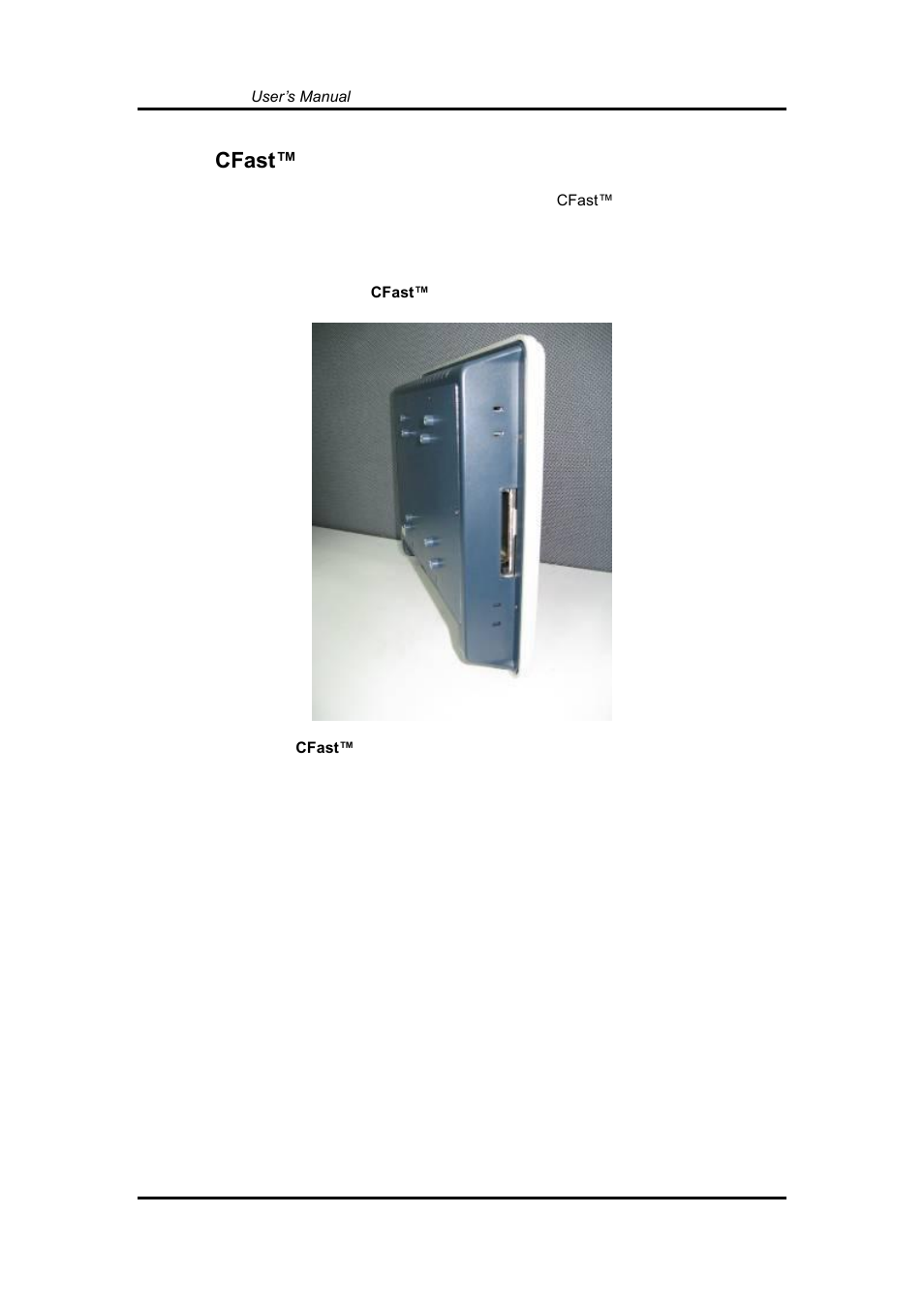 Cfast™ card installation, 1 cfast™ card installation | Axiomtek GOT5100T-834 User Manual | Page 16 / 84