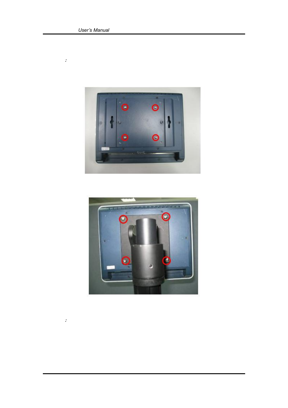 Vesa-arm mounting | Axiomtek GOT5100T-834 User Manual | Page 34 / 84