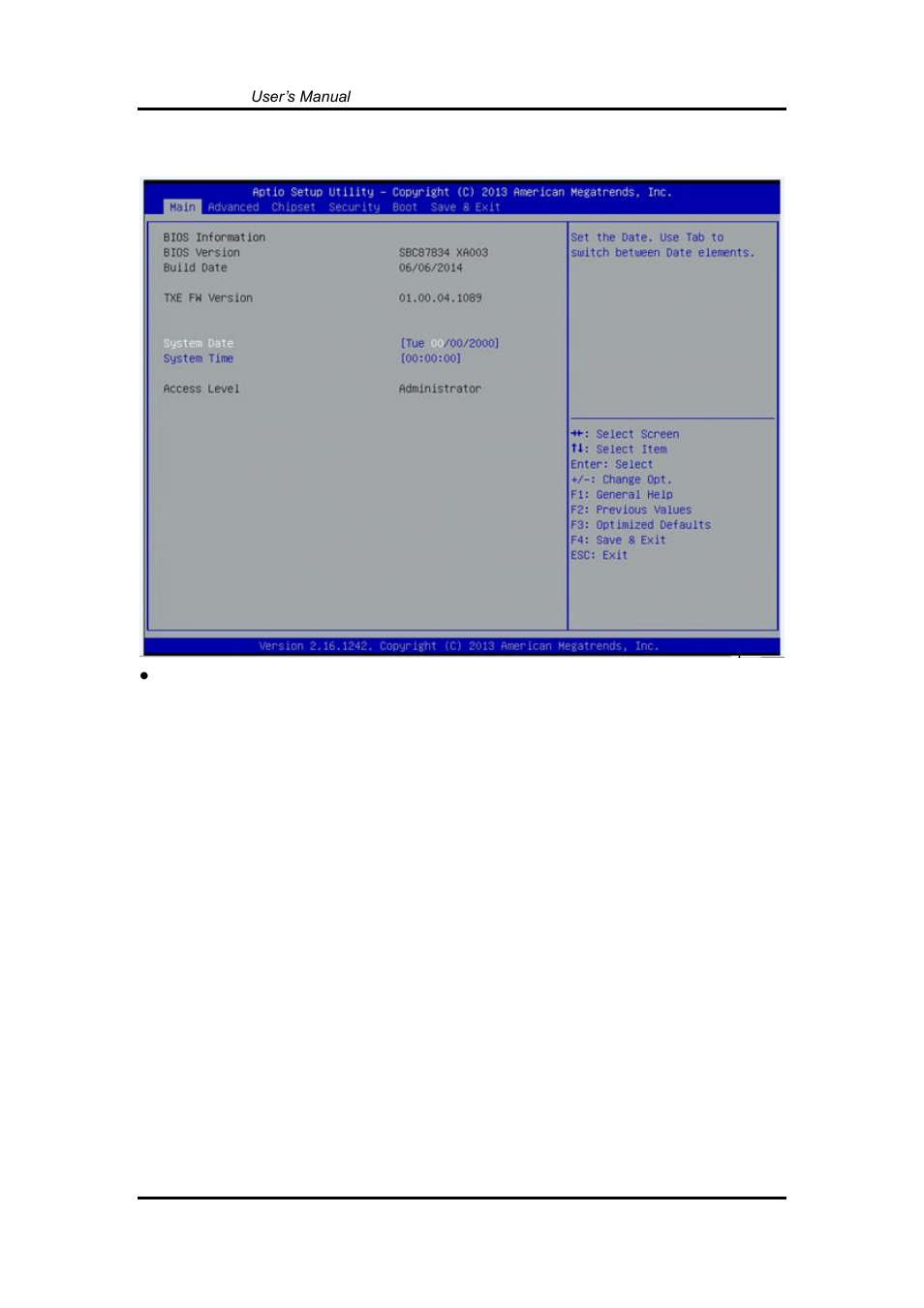 Main menu, 2 main menu | Axiomtek GOT5100T-834 User Manual | Page 44 / 84