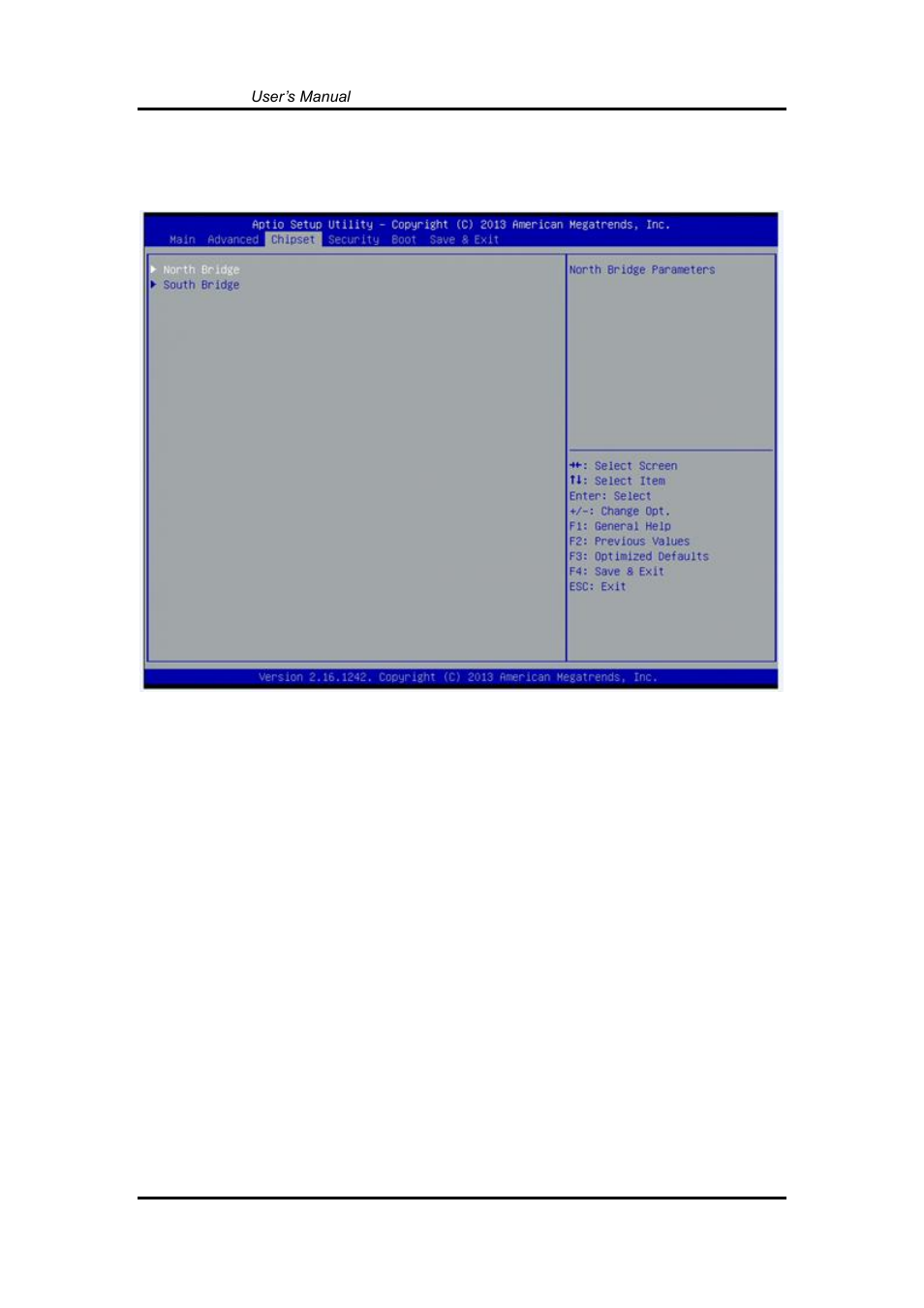 Chipset menu, 4 chipset menu | Axiomtek GOT5100T-834 User Manual | Page 54 / 84