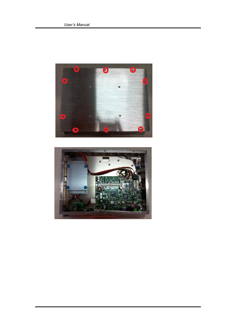 Open back cover, 1 open back cover | Axiomtek GOT3126T-834 User Manual | Page 16 / 64
