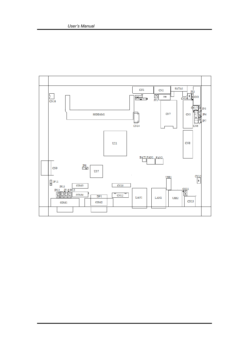 Jumper and switch setting, 3 jumper and switch setting, Jumpers and connectors layout | Axiomtek GOT3126T-834 User Manual | Page 18 / 64