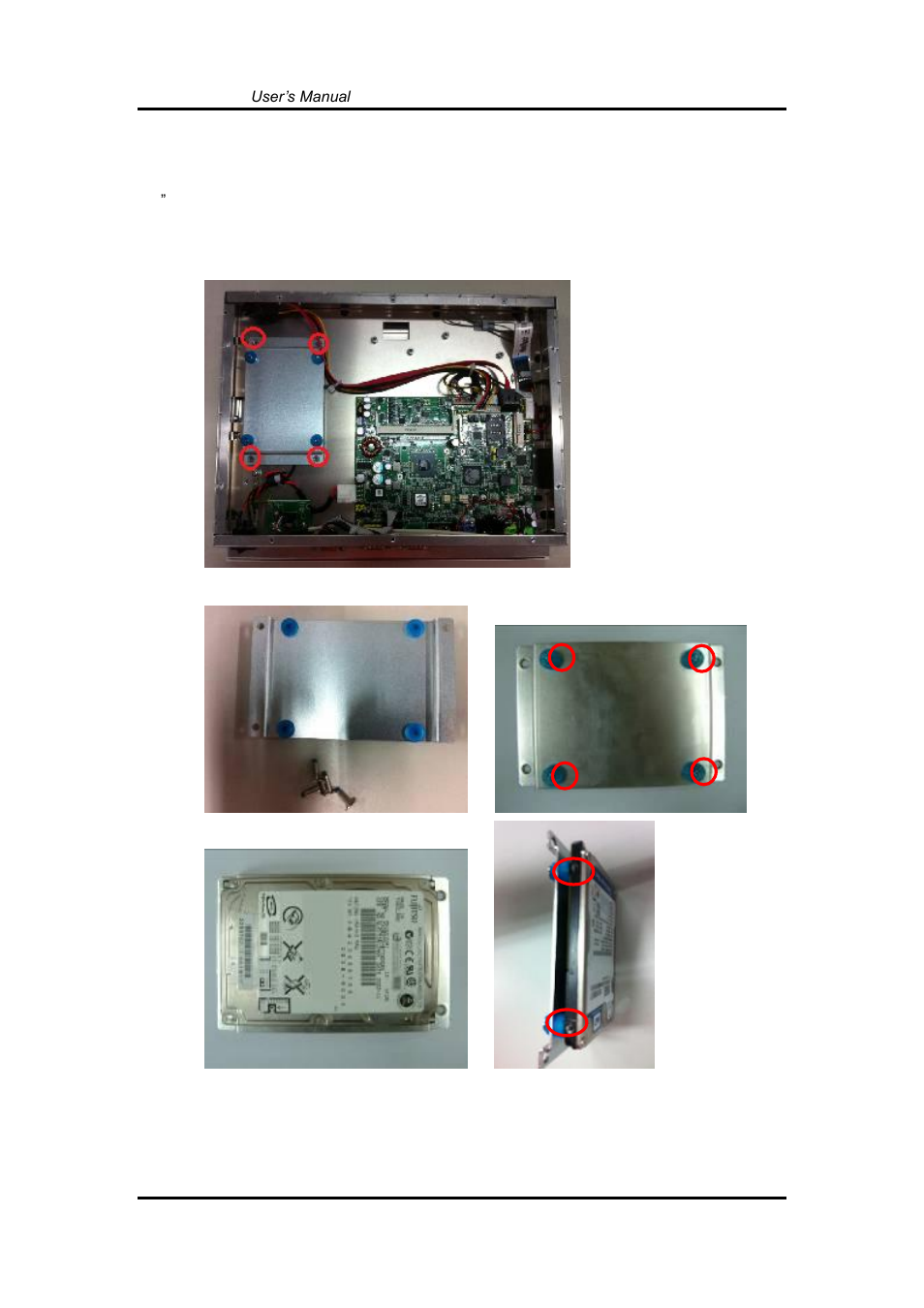 Hdd installation, 6 hdd installation | Axiomtek GOT3126T-834 User Manual | Page 32 / 64