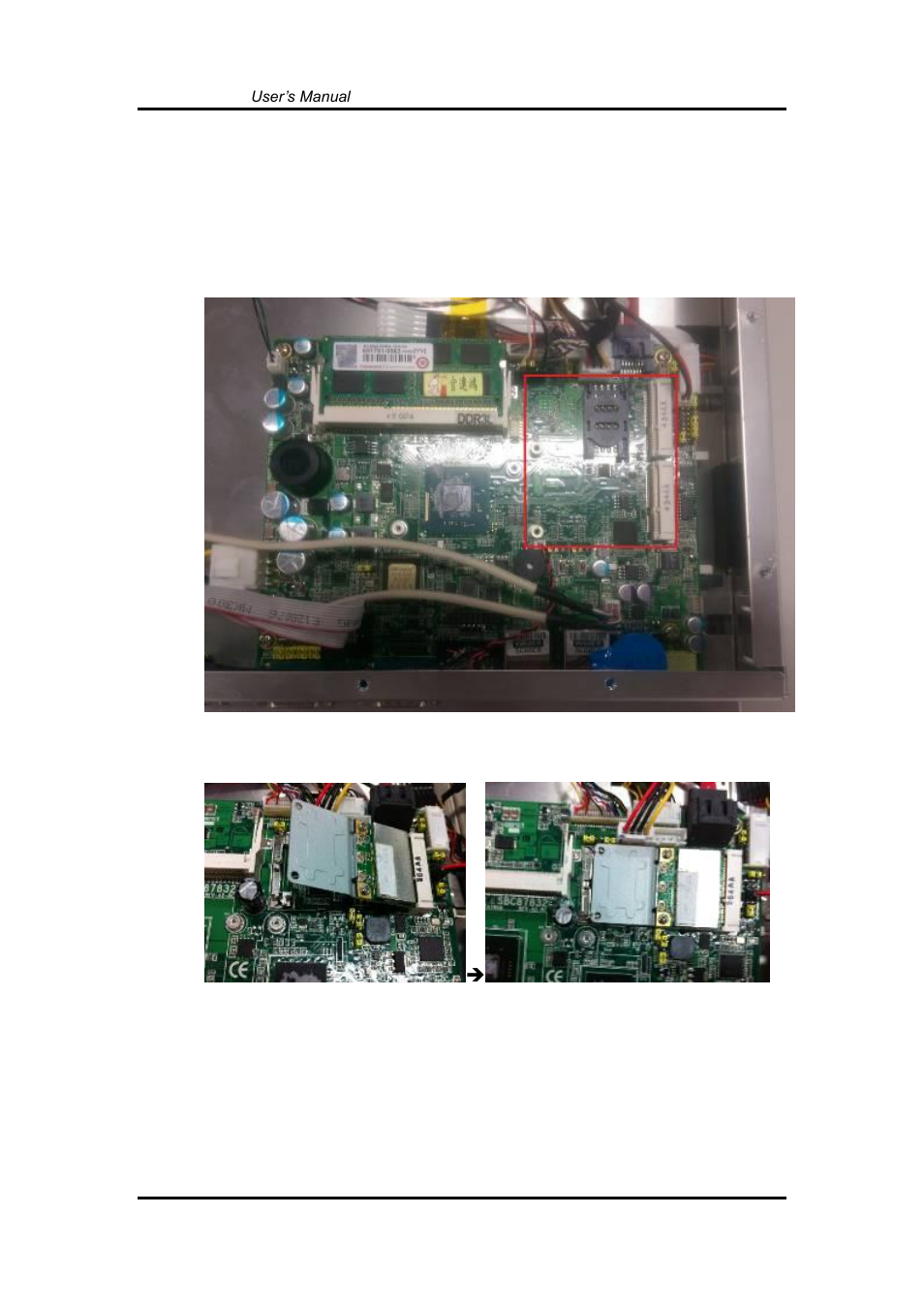 Wireless lan card installation, 9 wireless lan card installation | Axiomtek GOT3126T-834 User Manual | Page 36 / 64