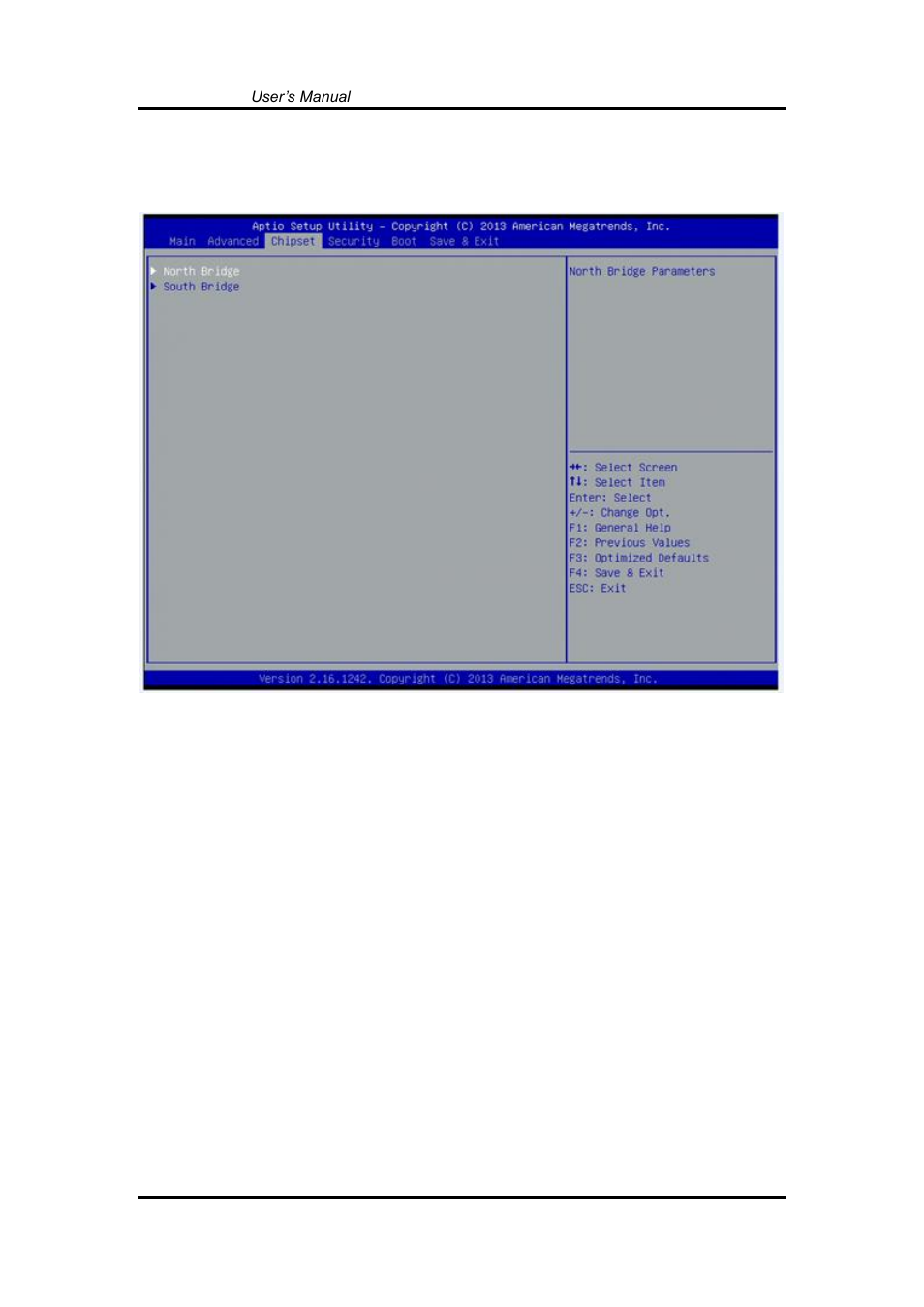 Chipset menu, 4 chipset menu | Axiomtek GOT3126T-834 User Manual | Page 50 / 64