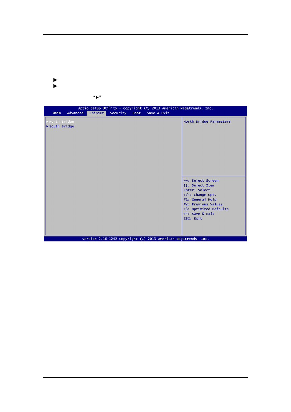 Chipset menu, 5 chipset menu | Axiomtek PICO841 User Manual | Page 66 / 80