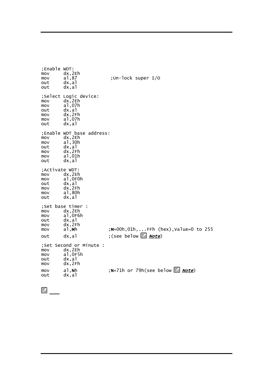 Sample program | Axiomtek PICO841 User Manual | Page 76 / 80