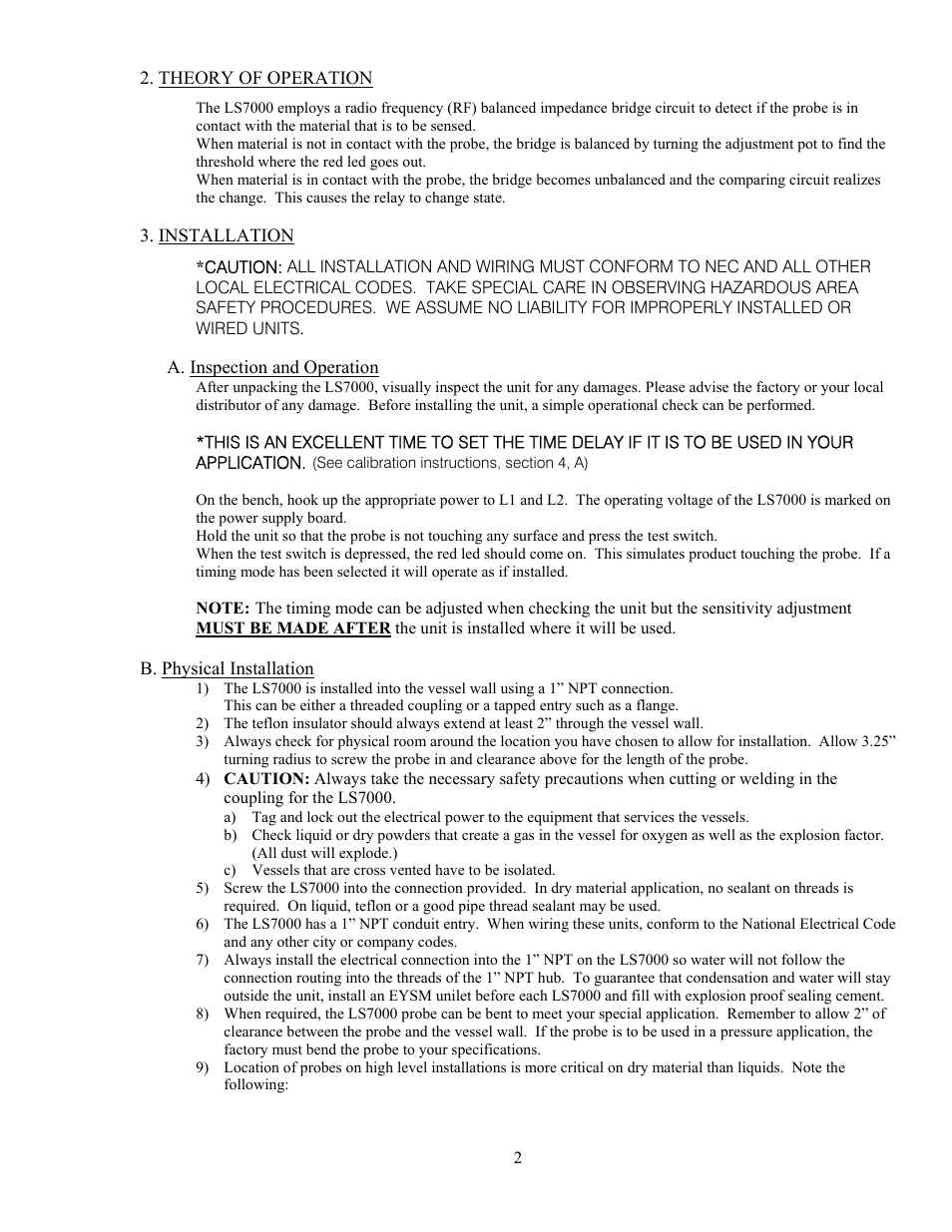 Babbitt LS7000 Full-Featured Sensor User Manual | Page 4 / 11