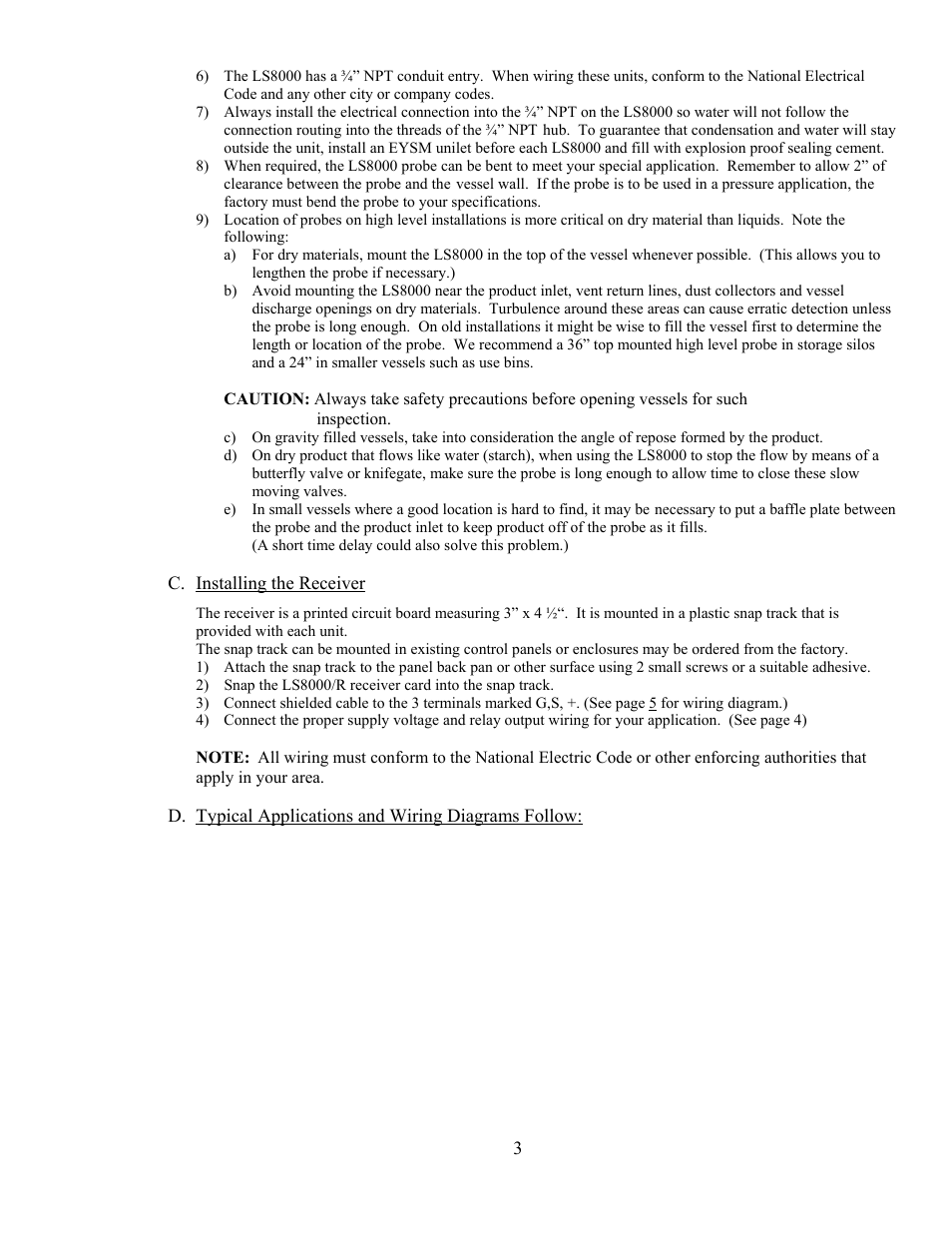 Babbitt LS8000 Full-Featured Sensor User Manual | Page 5 / 14