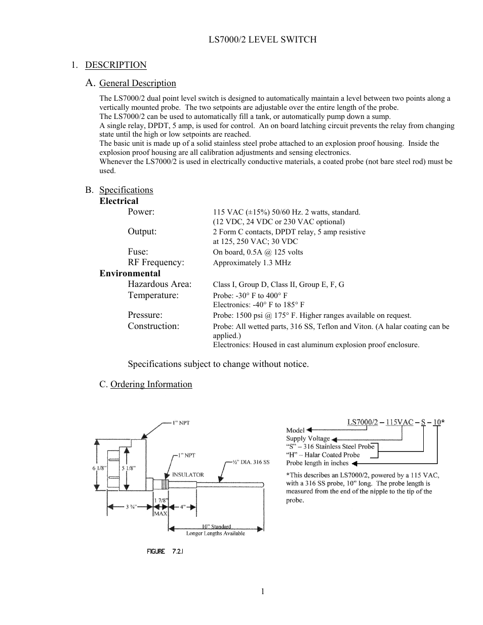 Babbitt LS7000/2 Dual-Point Sensor User Manual | Page 3 / 10