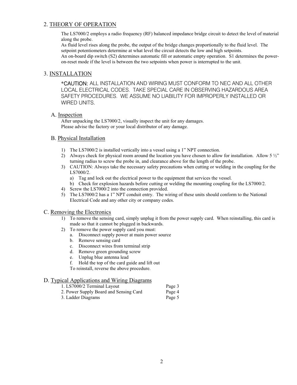 Babbitt LS7000/2 Dual-Point Sensor User Manual | Page 4 / 10