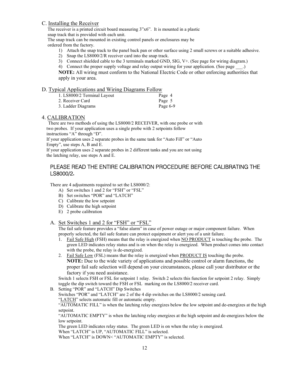 Babbitt LS8000/2 Multi-Point Sensor User Manual | Page 14 / 17