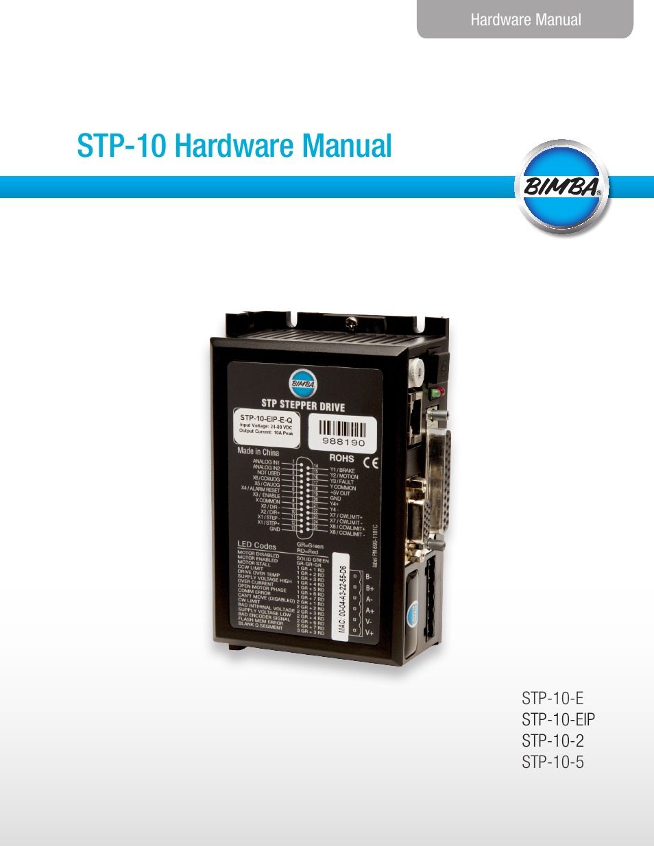 Bimba STP-10 User Manual | 39 pages