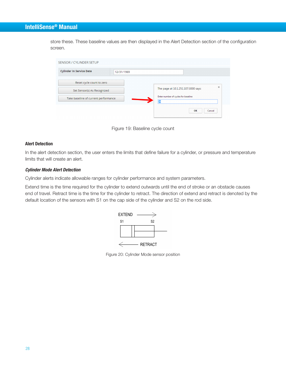 Intellisense, Manual | Bimba IntelliSens User Manual | Page 28 / 68