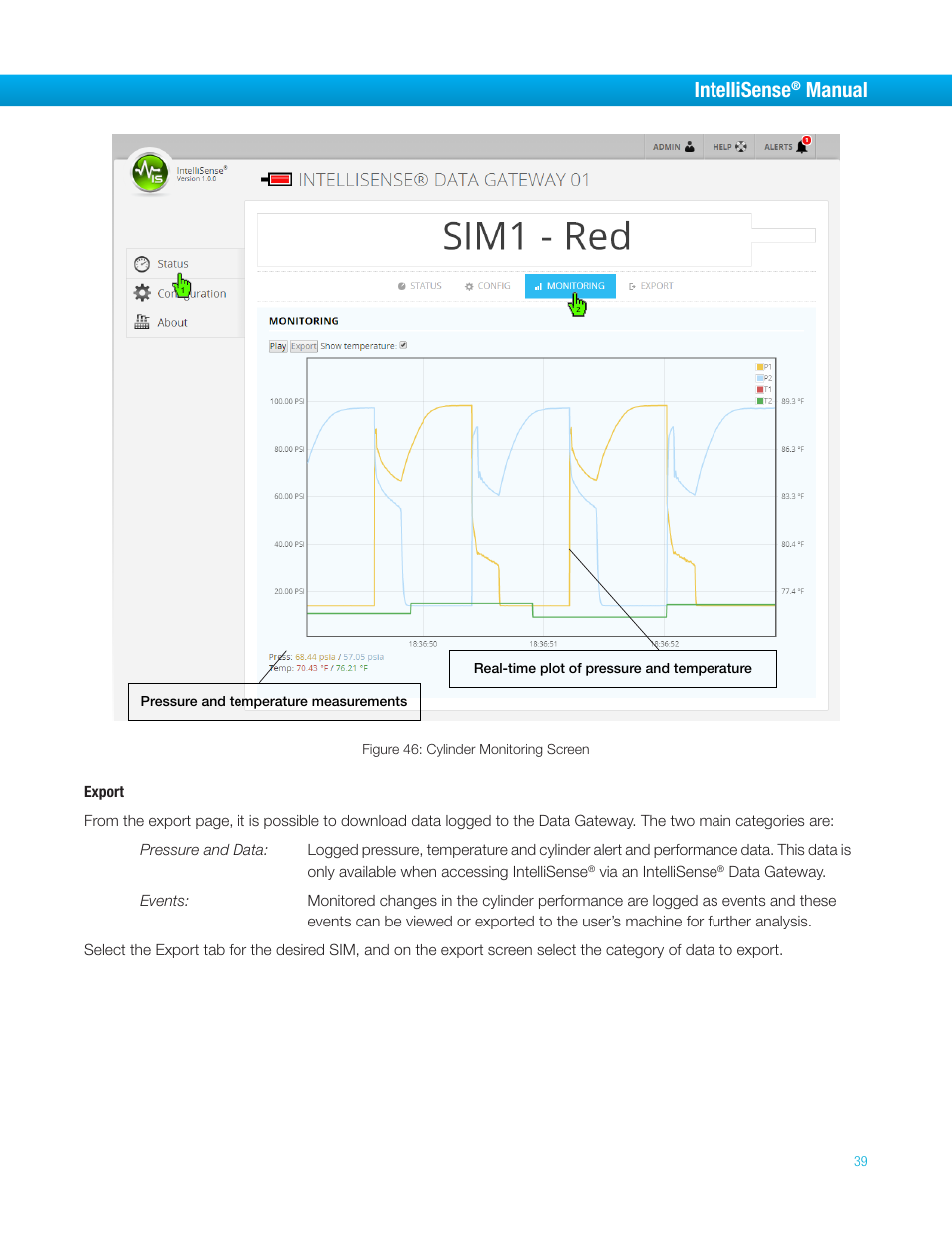 Intellisense, Manual | Bimba IntelliSens User Manual | Page 39 / 68