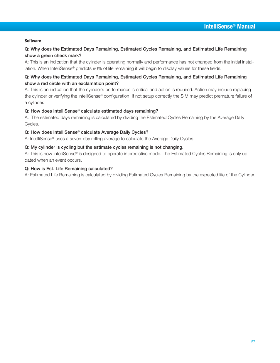Intellisense, Manual | Bimba IntelliSens User Manual | Page 57 / 68