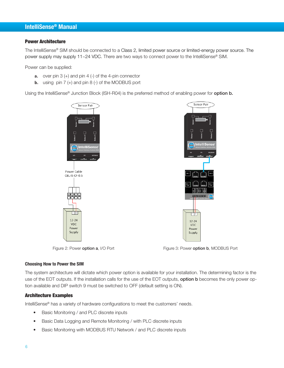 Intellisense, Manual | Bimba IntelliSens User Manual | Page 6 / 68