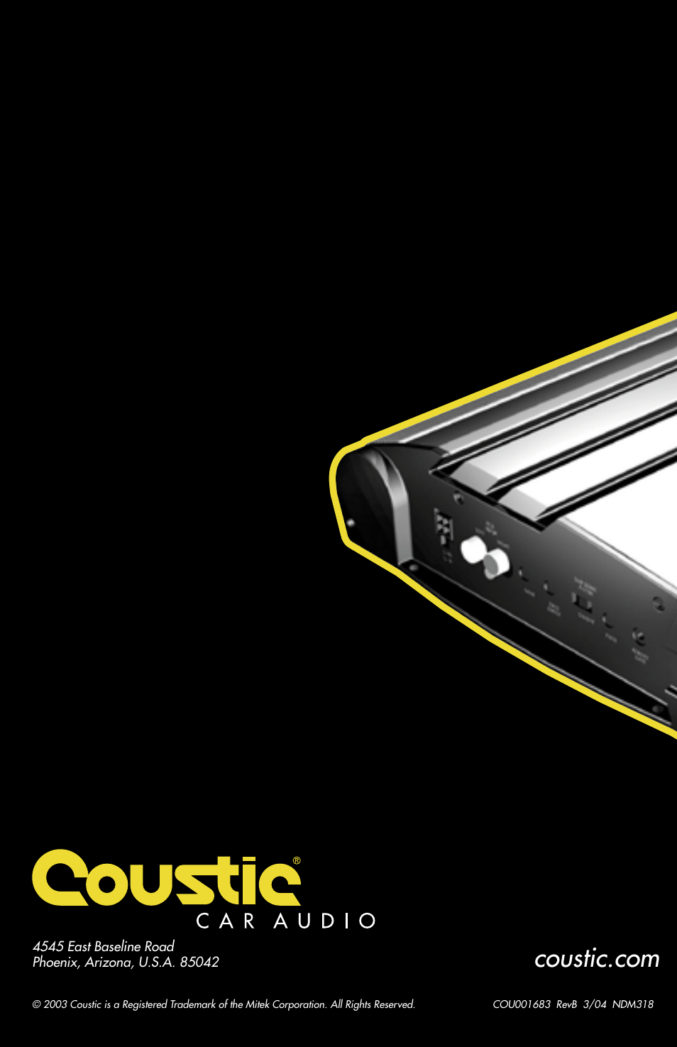 Coustic D-block User Manual | Page 32 / 32