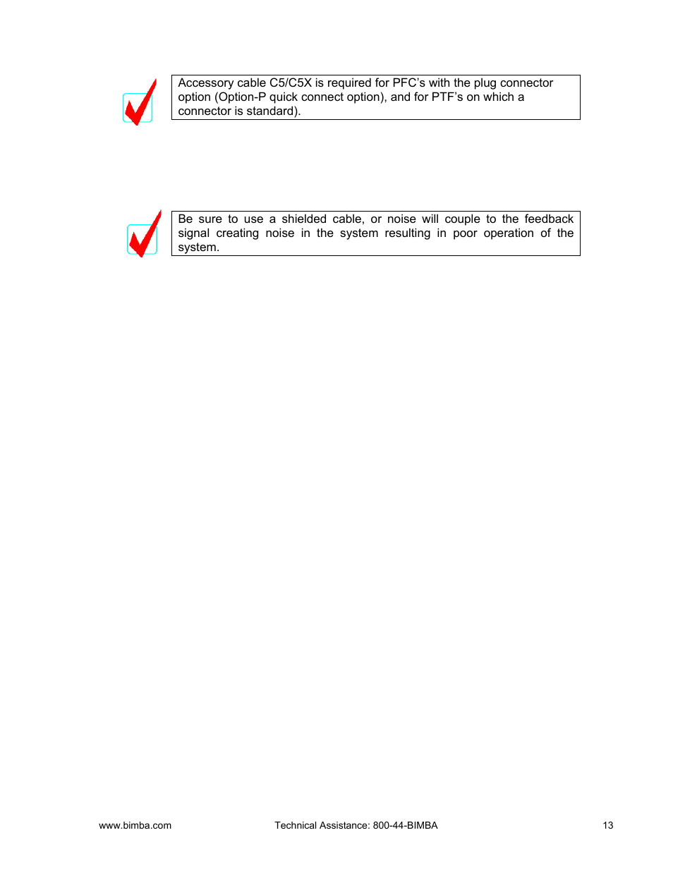 Bimba PCS User Manual | Page 13 / 36