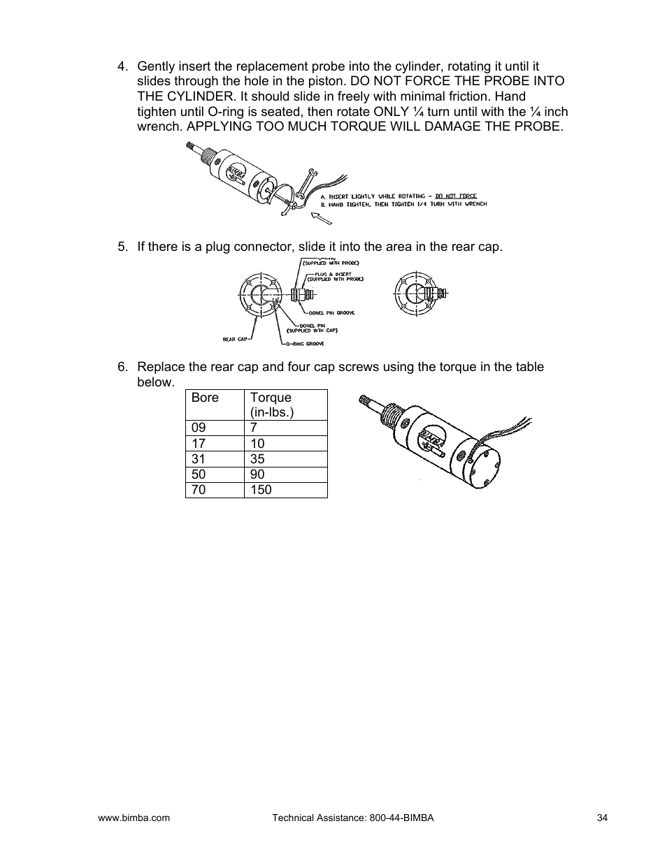Bimba PCS User Manual | Page 34 / 36
