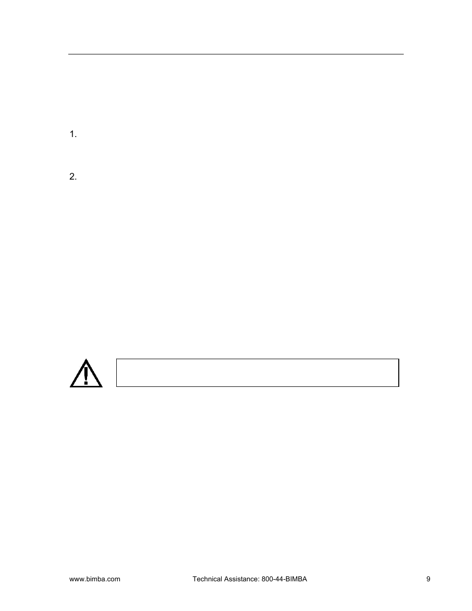 Bimba PCS User Manual | Page 9 / 36