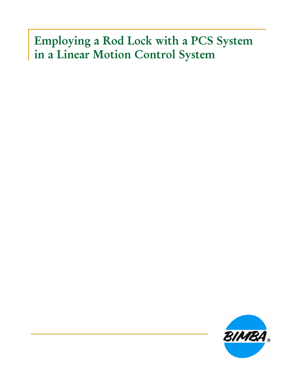 Bimba PCS Rod Lock User Manual | Page 6 / 9