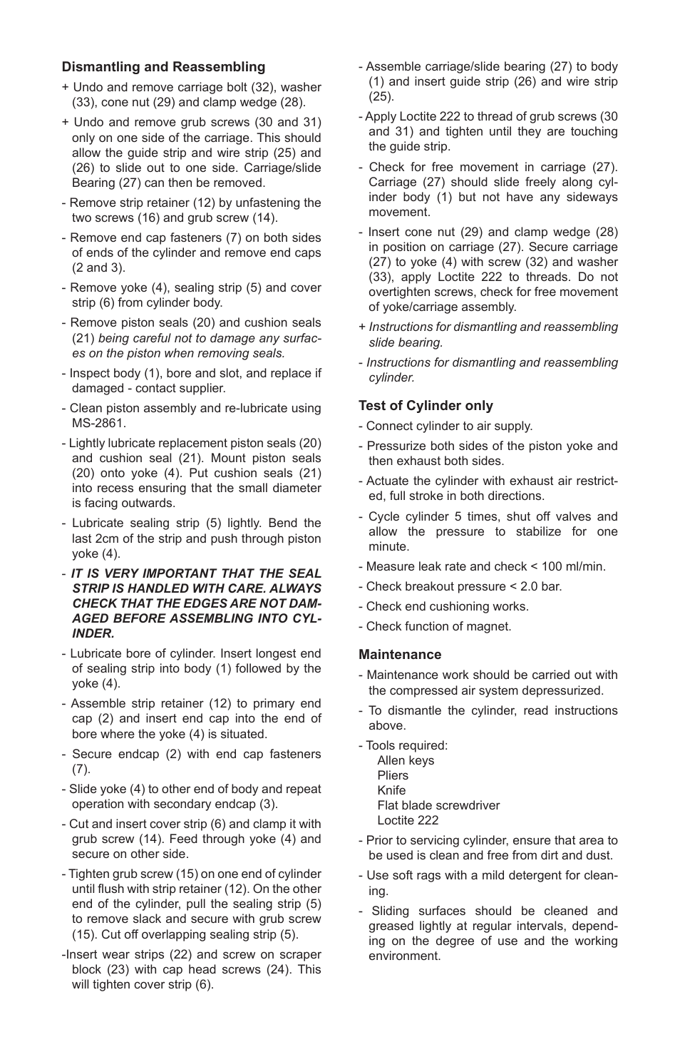 Bimba Ultra Band User Manual | Page 2 / 2