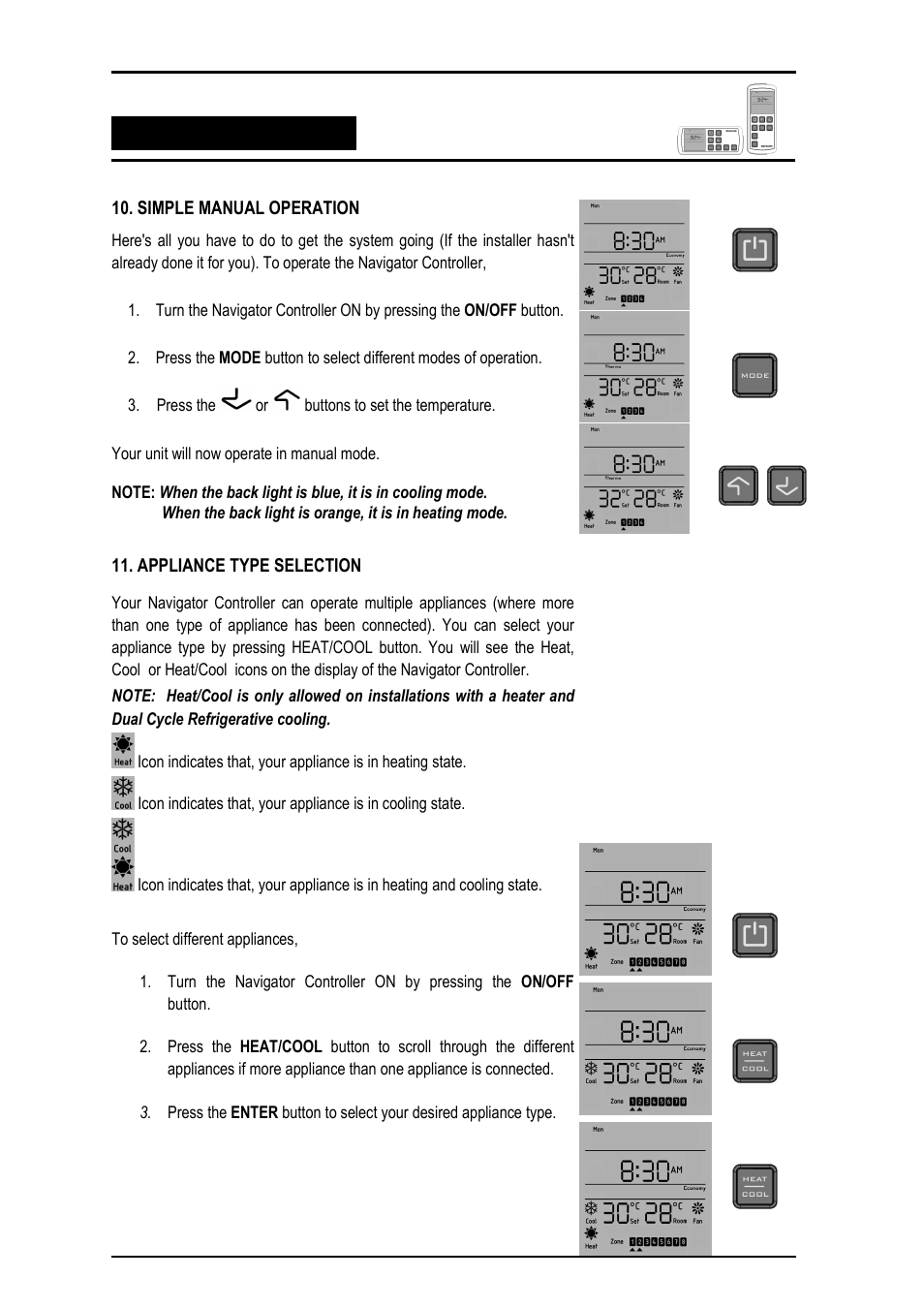 Bonaire Navigator Controller User Manual | Page 11 / 44
