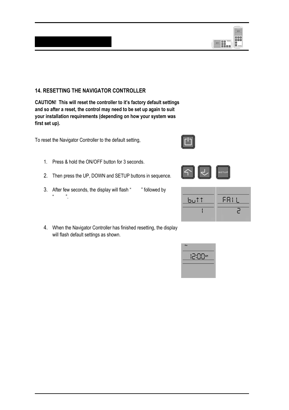 Bonaire Navigator Controller User Manual | Page 13 / 44