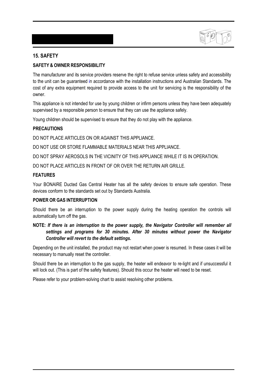Bonaire Navigator Controller User Manual | Page 16 / 44
