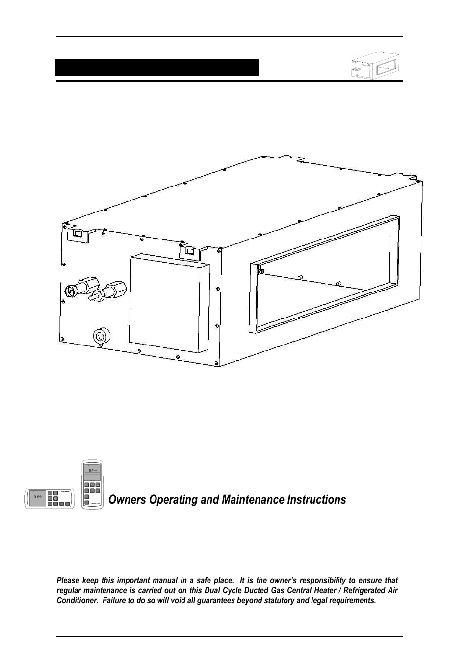 Owners operating and maintenance instructions | Bonaire Navigator Controller User Manual | Page 24 / 44