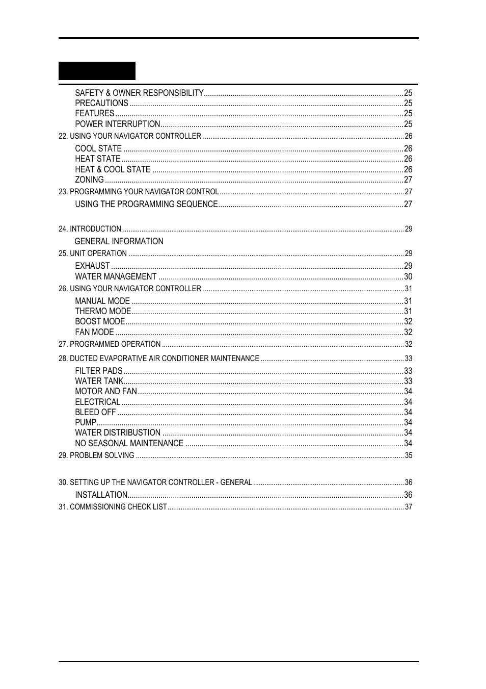Bonaire Navigator Controller User Manual | Page 3 / 44