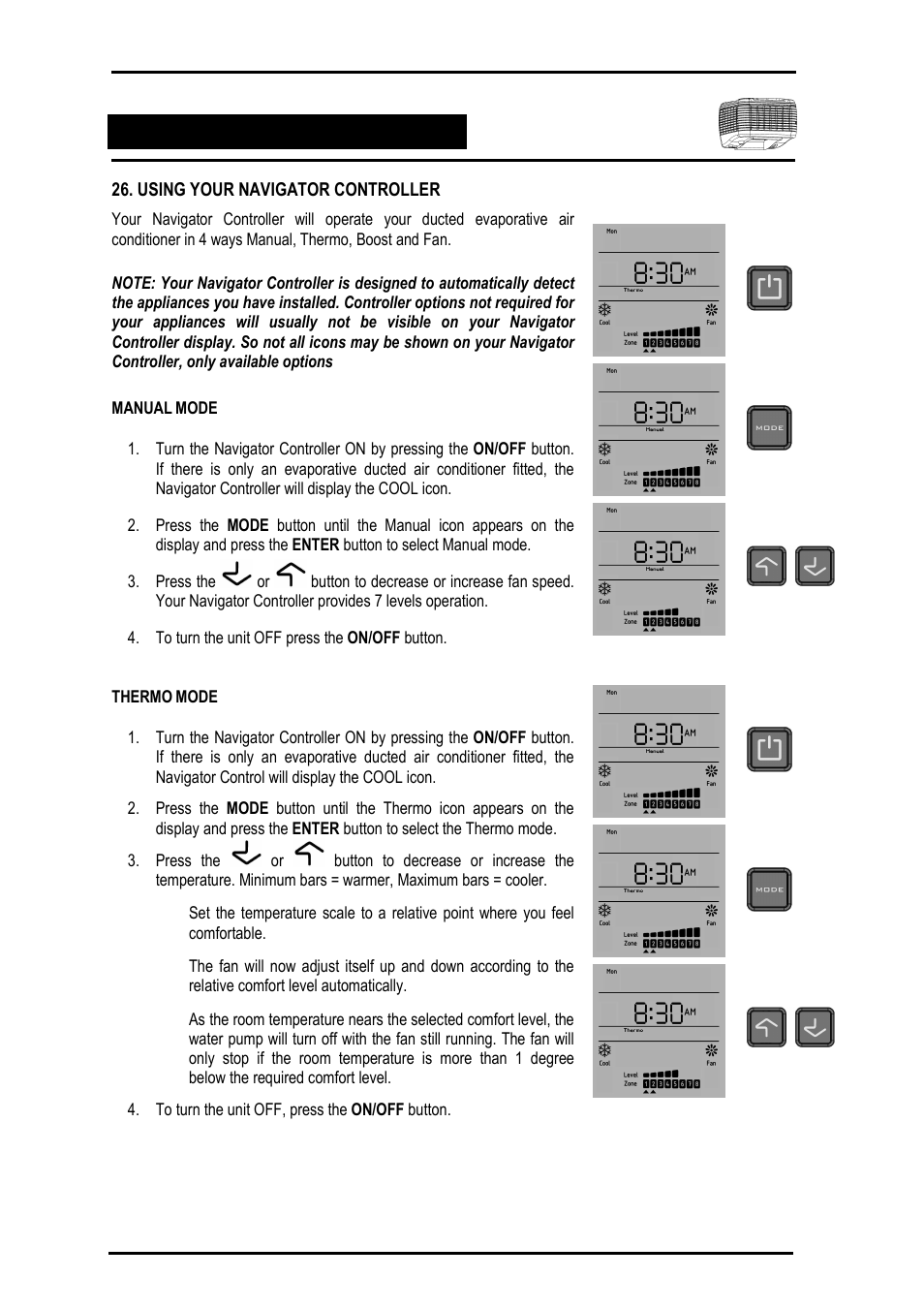 Bonaire Navigator Controller User Manual | Page 31 / 44