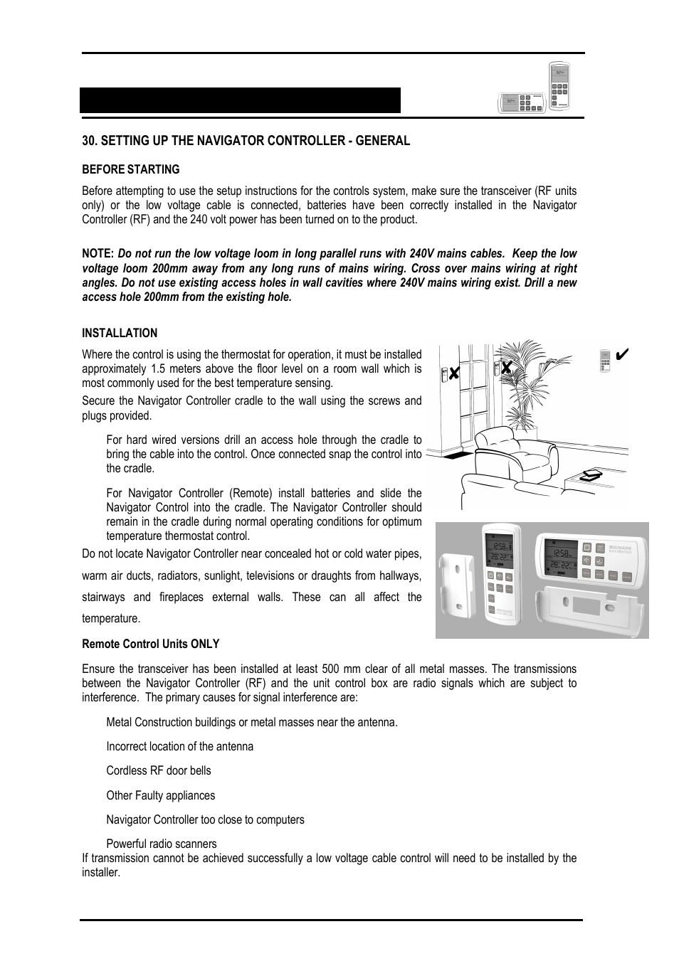 Bonaire Navigator Controller User Manual | Page 36 / 44