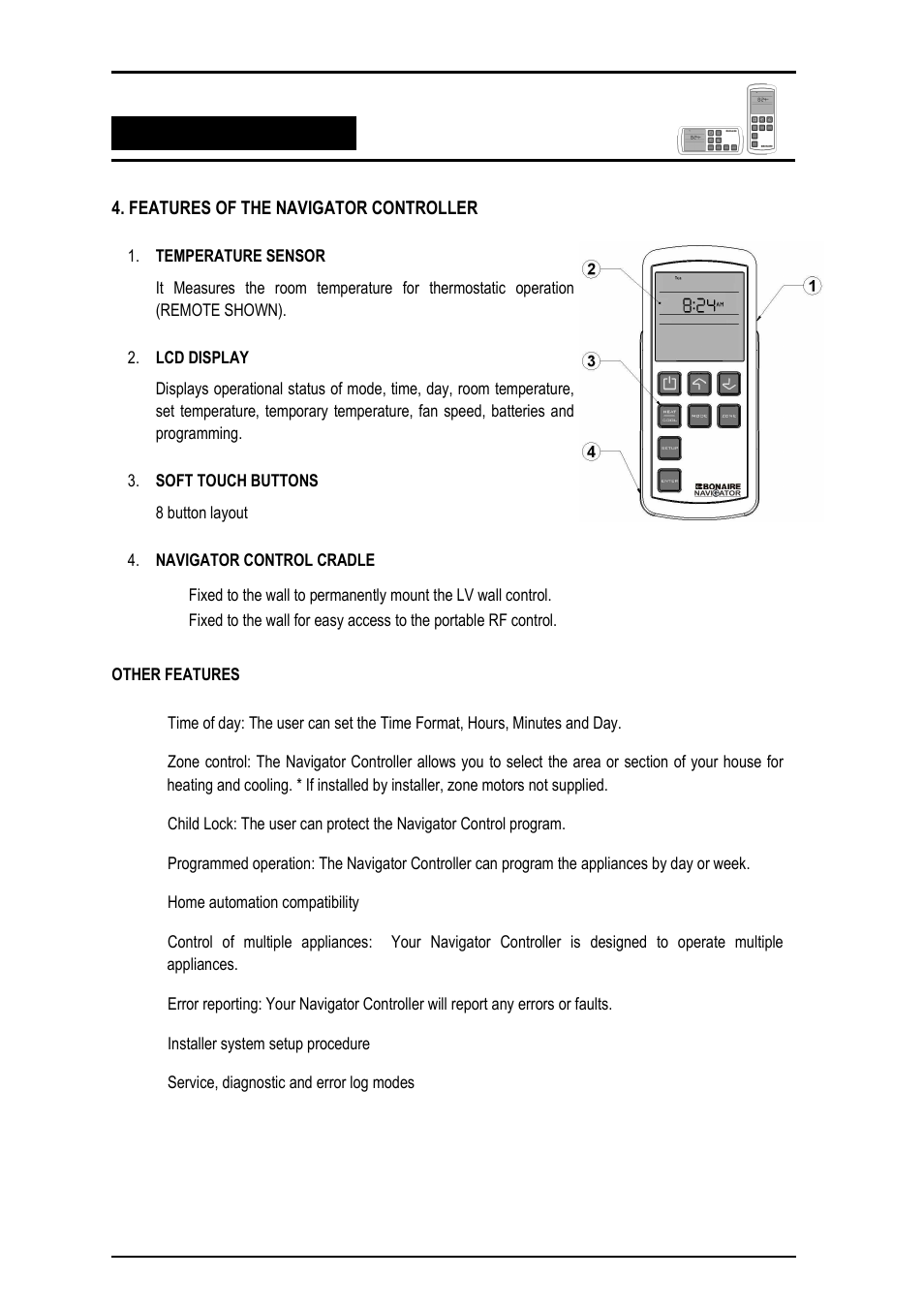 Bonaire Navigator Controller User Manual | Page 7 / 44