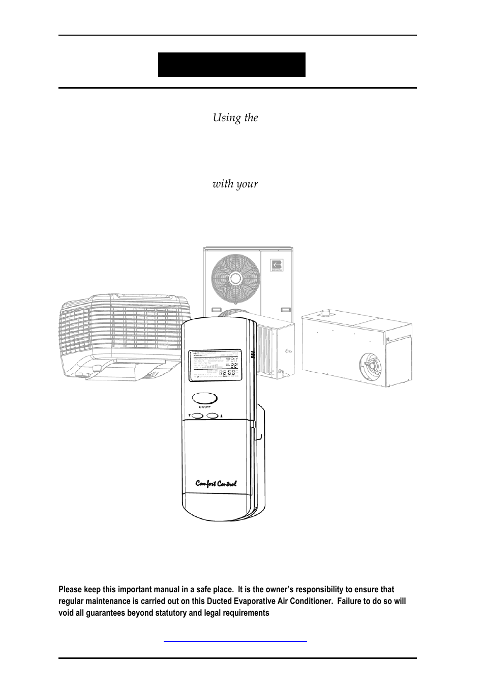 Bonaire Comfort Control - RF/LV User Manual | 52 pages