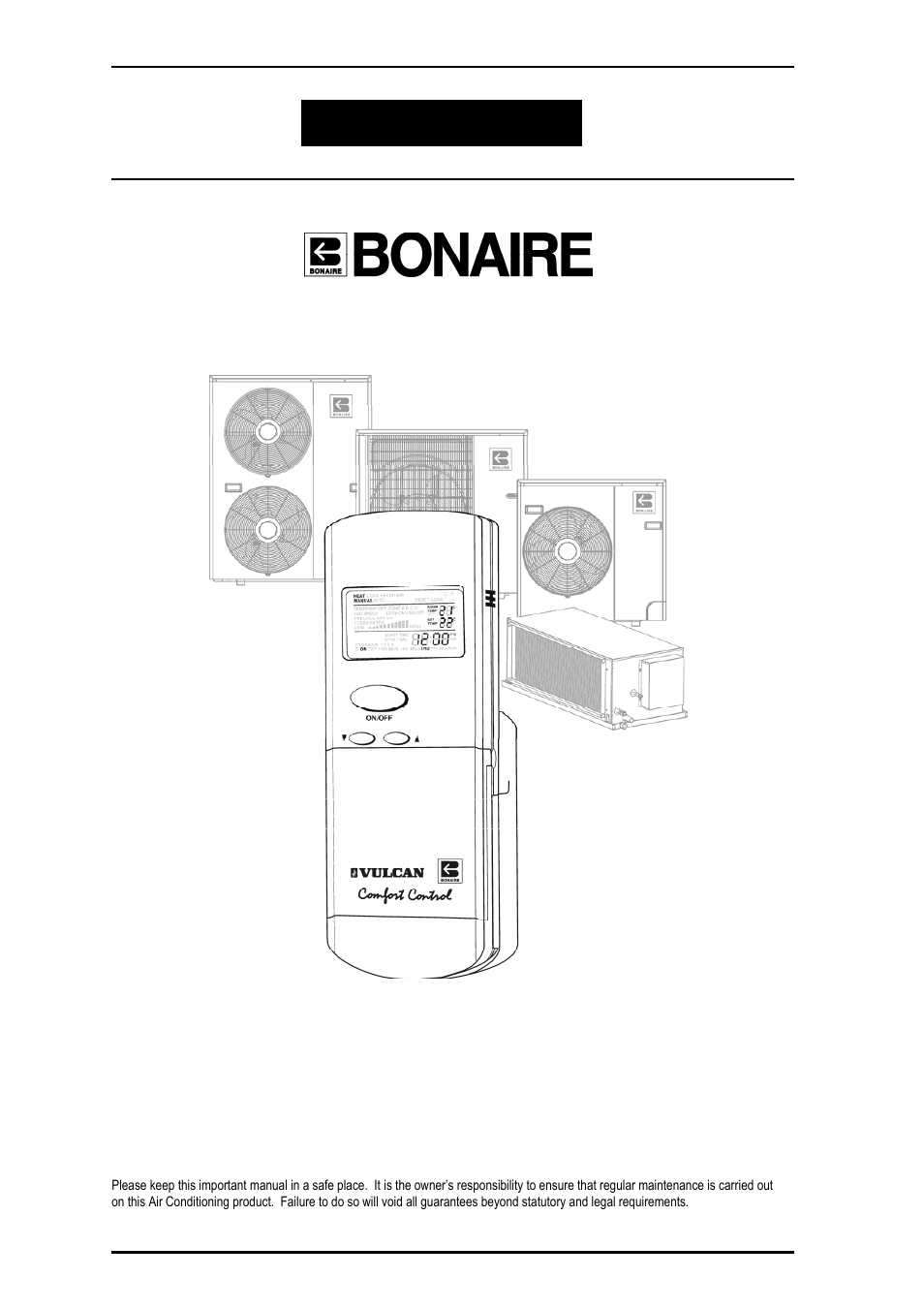 Bonaire Reverse Cycle User Manual | 40 pages