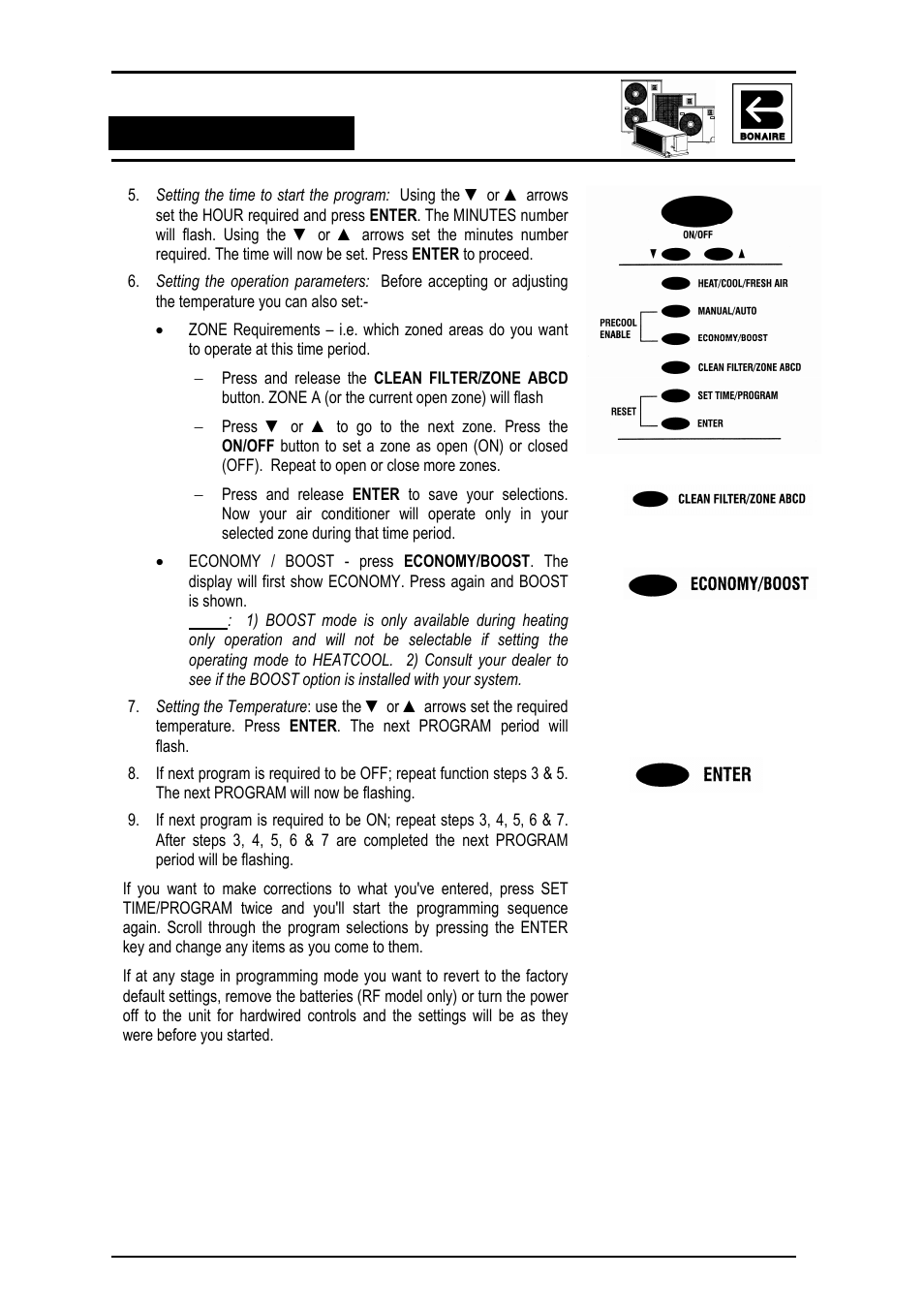 Bonaire Reverse Cycle User Manual | Page 23 / 40