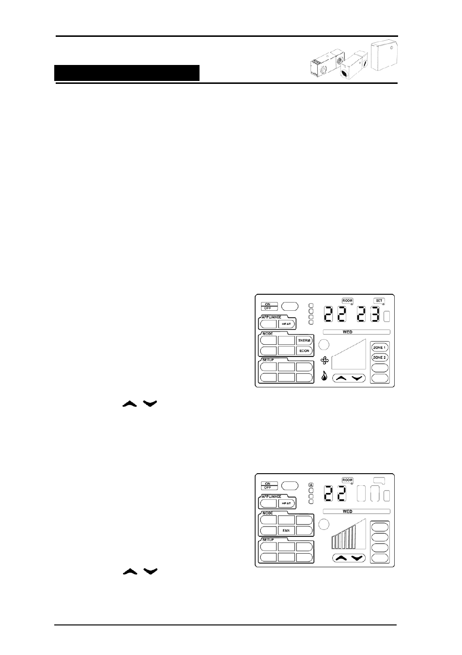 Economy & boost for heating, Ducted gas central heating | Bonaire Touchpad User Manual | Page 16 / 60