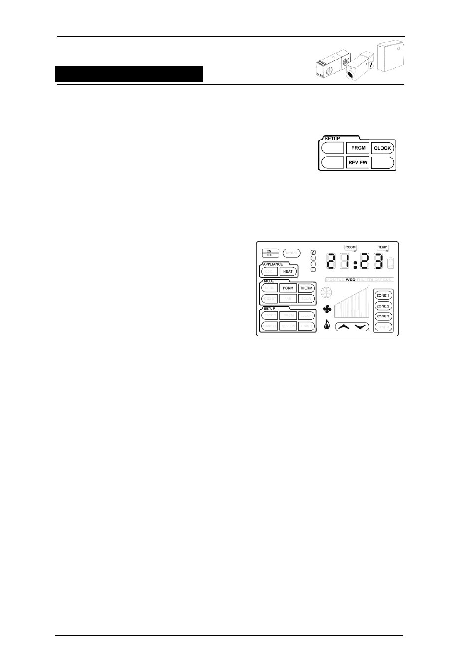 Using the program mode (pgrm), Program override (pgrm), Ducted gas central heating | Bonaire Touchpad User Manual | Page 19 / 60