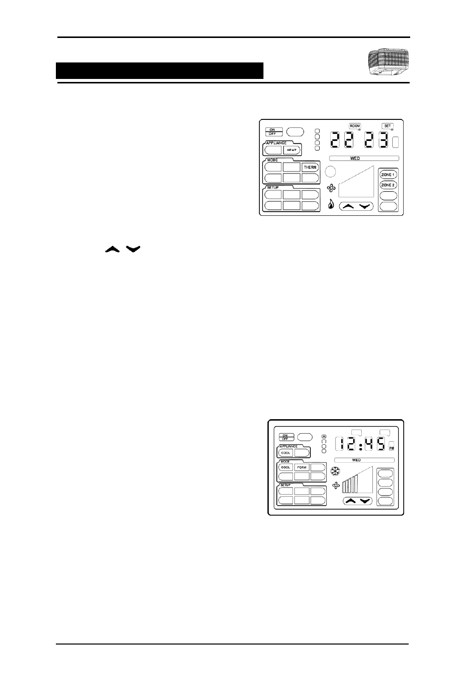 Thermostat mode, Program mode, Ducted evaporative air conditioning | Bonaire Touchpad User Manual | Page 31 / 60